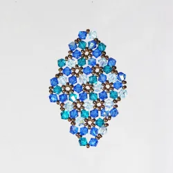  - Brooch Rhombus M Marissa -  - Laiton bronze